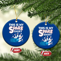This Is My Spare Shirt Ceramic Ornament Bowling Pun Gift - Wonder Print Shop