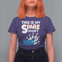 This Is My Spare Shirt T Shirt For Women Bowling Pun Gift - Wonder Print Shop