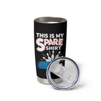 This Is My Spare Shirt Tumbler Cup Bowling Pun Gift - Wonder Print Shop