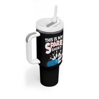 This Is My Spare Shirt Tumbler With Handle Bowling Pun Gift - Wonder Print Shop
