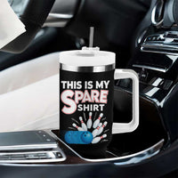 This Is My Spare Shirt Tumbler With Handle Bowling Pun Gift - Wonder Print Shop