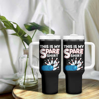 This Is My Spare Shirt Tumbler With Handle Bowling Pun Gift - Wonder Print Shop