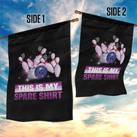 Funny Bowling Lover Garden Flag This Is My Spare Shirt Quote - Wonder Print Shop
