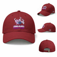 Funny Bowling Lover Baseball Cap This Is My Spare Shirt Quote