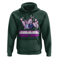 Funny Bowling Lover Hoodie This Is My Spare Shirt Quote - Wonder Print Shop