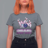 Funny Bowling Lover T Shirt For Women This Is My Spare Shirt Quote - Wonder Print Shop