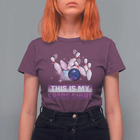 Funny Bowling Lover T Shirt For Women This Is My Spare Shirt Quote - Wonder Print Shop