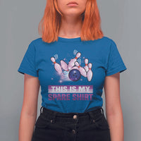 Funny Bowling Lover T Shirt For Women This Is My Spare Shirt Quote - Wonder Print Shop