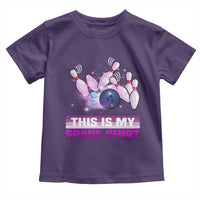 Funny Bowling Lover Toddler T Shirt This Is My Spare Shirt Quote - Wonder Print Shop