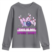 Funny Bowling Lover Youth Sweatshirt This Is My Spare Shirt Quote - Wonder Print Shop