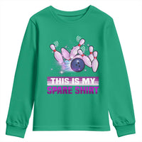 Funny Bowling Lover Youth Sweatshirt This Is My Spare Shirt Quote - Wonder Print Shop