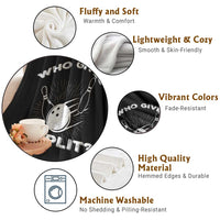 Funny Bowling Team Gift Throw Blanket Who Gives A Split Quote - Wonder Print Shop