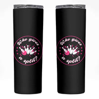 Funny Bowling Quote Skinny Tumbler Who Gives A Split For Women - Wonder Print Shop