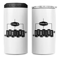 Id Rather Be Bowling 4 in 1 Can Cooler Tumbler Funny Bowler Gift - Wonder Print Shop