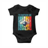 Funny Bowling Quote Baby Onesie Id Rather Be Bowling Gift - Wonder Print Shop