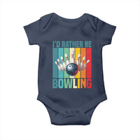 Funny Bowling Quote Baby Onesie Id Rather Be Bowling Gift - Wonder Print Shop