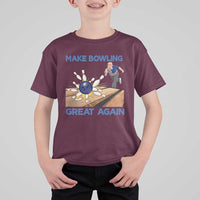 Make Bowling Great Again T Shirt For Kid Funny Bowler Gift - Wonder Print Shop