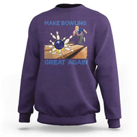 Make Bowling Great Again Sweatshirt Funny Bowler Gift - Wonder Print Shop