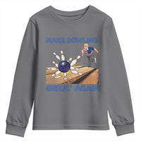 Make Bowling Great Again Youth Sweatshirt Funny Bowler Gift - Wonder Print Shop