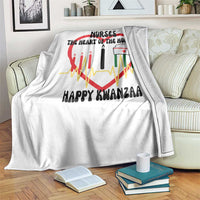 Nurse The Heart Of The Holiday Throw Blanket Happy Kwanzaa Medical Gift - Wonder Print Shop