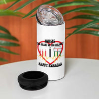 Nurse The Heart Of The Holiday 4 in 1 Can Cooler Tumbler Happy Kwanzaa Medical Gift - Wonder Print Shop