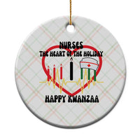 Nurse The Heart Of The Holiday Ceramic Ornament Happy Kwanzaa Medical Gift - Wonder Print Shop