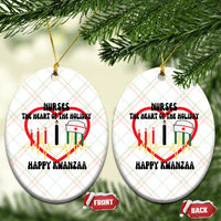 Nurse The Heart Of The Holiday Ceramic Ornament Happy Kwanzaa Medical Gift - Wonder Print Shop