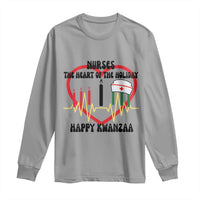 Nurse The Heart Of The Holiday Long Sleeve Shirt Happy Kwanzaa Medical Gift - Wonder Print Shop