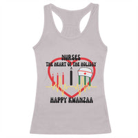 Nurse The Heart Of The Holiday Racerback Tank Top Happy Kwanzaa Medical Gift - Wonder Print Shop
