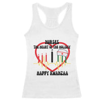 Nurse The Heart Of The Holiday Racerback Tank Top Happy Kwanzaa Medical Gift - Wonder Print Shop