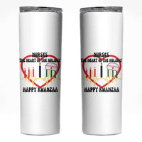 Nurse The Heart Of The Holiday Skinny Tumbler Happy Kwanzaa Medical Gift - Wonder Print Shop