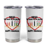 Nurse The Heart Of The Holiday Tumbler Cup Happy Kwanzaa Medical Gift - Wonder Print Shop