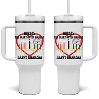 Nurse The Heart Of The Holiday Tumbler With Handle Happy Kwanzaa Medical Gift - Wonder Print Shop
