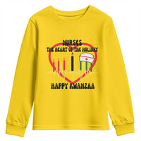 Nurse The Heart Of The Holiday Youth Sweatshirt Happy Kwanzaa Medical Gift - Wonder Print Shop