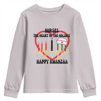 Nurse The Heart Of The Holiday Youth Sweatshirt Happy Kwanzaa Medical Gift - Wonder Print Shop