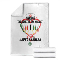 Nurses The Heart Of The Holiday Throw Blanket Kwanzaa Celebration Gift - Wonder Print Shop