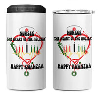 Nurses The Heart Of The Holiday 4 in 1 Can Cooler Tumbler Kwanzaa Celebration Gift - Wonder Print Shop