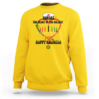 Nurses The Heart Of The Holiday Sweatshirt Kwanzaa Celebration Gift - Wonder Print Shop