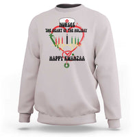 Nurses The Heart Of The Holiday Sweatshirt Kwanzaa Celebration Gift - Wonder Print Shop