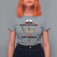 Nurses The Heart Of The Holiday T Shirt For Women Kwanzaa Celebration Gift - Wonder Print Shop