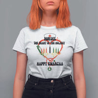 Nurses The Heart Of The Holiday T Shirt For Women Kwanzaa Celebration Gift - Wonder Print Shop