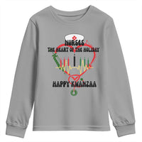 Nurses The Heart Of The Holiday Youth Sweatshirt Kwanzaa Celebration Gift - Wonder Print Shop