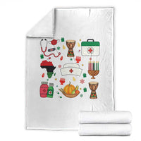 Happy Kwanzaa Nurse Pride Throw Blanket African Culture Holiday Gift - Wonder Print Shop
