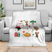 Happy Kwanzaa Nurse Pride Throw Blanket African Culture Holiday Gift - Wonder Print Shop