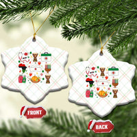Happy Kwanzaa Nurse Pride Ceramic Ornament African Culture Holiday Gift - Wonder Print Shop