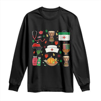 Happy Kwanzaa Nurse Pride Long Sleeve Shirt African Culture Holiday Gift - Wonder Print Shop