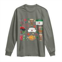 Happy Kwanzaa Nurse Pride Long Sleeve Shirt African Culture Holiday Gift - Wonder Print Shop