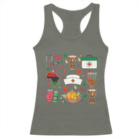 Happy Kwanzaa Nurse Pride Racerback Tank Top African Culture Holiday Gift - Wonder Print Shop