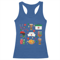 Happy Kwanzaa Nurse Pride Racerback Tank Top African Culture Holiday Gift - Wonder Print Shop