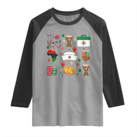 Happy Kwanzaa Nurse Pride Raglan Shirt African Culture Holiday Gift - Wonder Print Shop